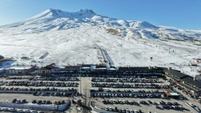 Erciyes’te hafta sonu yoğunluğu