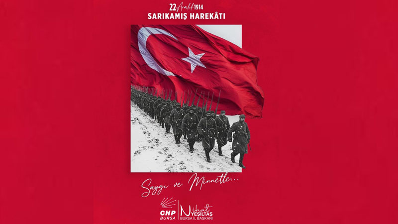 CHP Bursa’dan ‘Sarıkamış’ mesajı