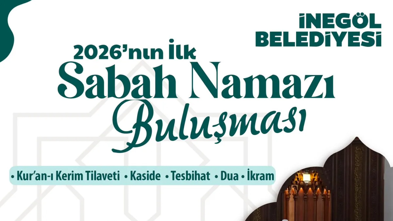 İnegöl 2026’nın ilk sabah namazında buluşuyor