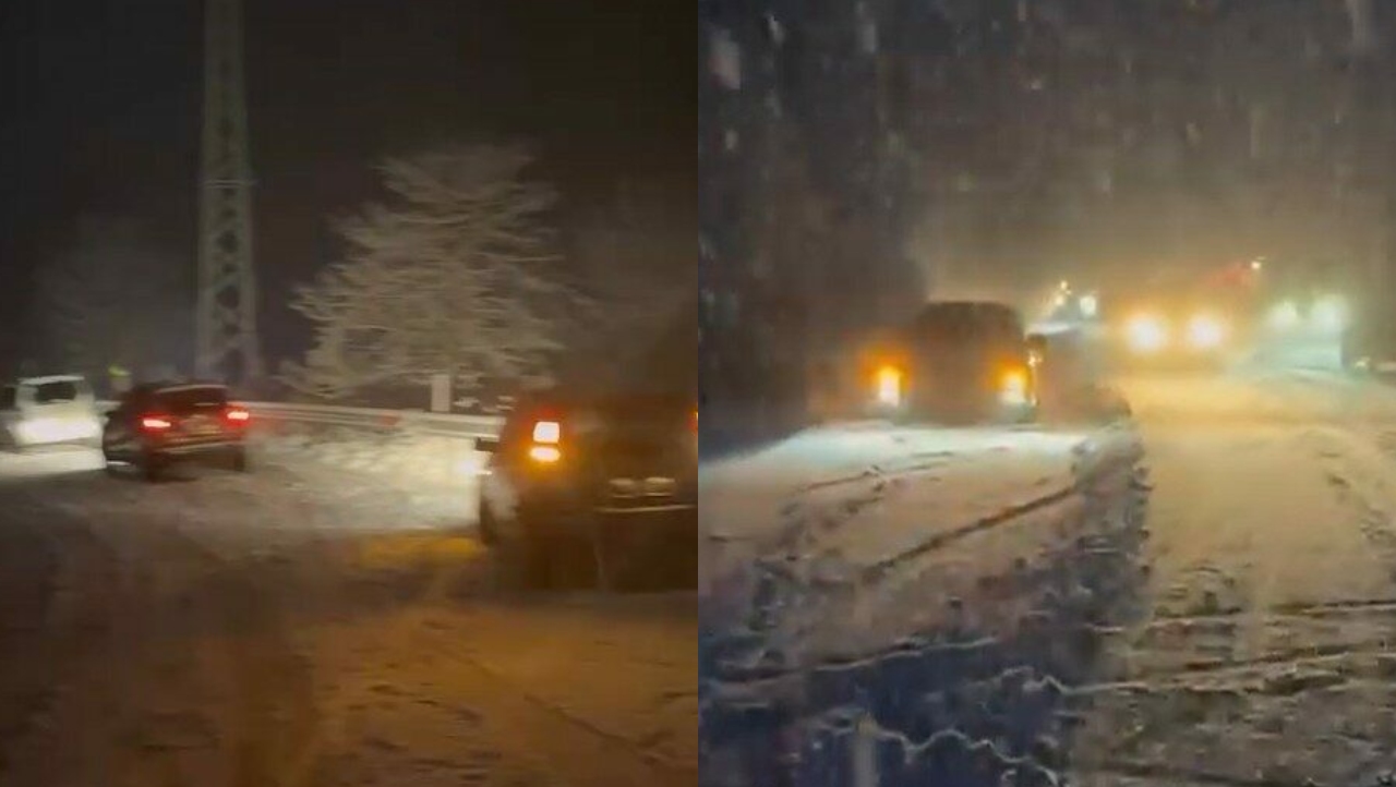 Bursa’da o yol kar nedeniyle kapandı! Araçlar mahsur kaldı
