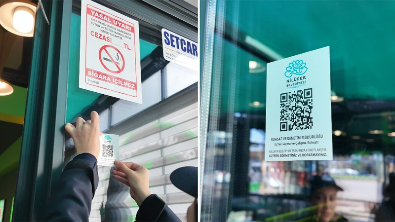 Bursa Nilüfer’de QR kod dönemi! Bursa Nilüfer’de QR kod dönemi!