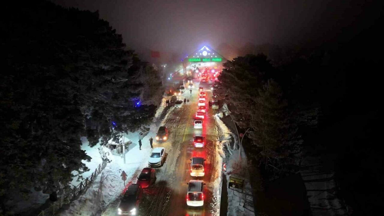 Uludağ’da yılbaşı hareketliliği