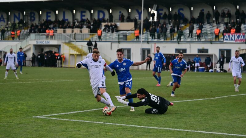 2.Lig’deki Bursa takımı Ankara’da puana razı