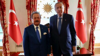 Cumhurbaşkanı Erdoğan ve Cavit Çağlar’ın Dolmabahçe buluşması