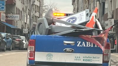 Bursa Nilüfer’de kaldırımlar işgallerden arındırılıyor