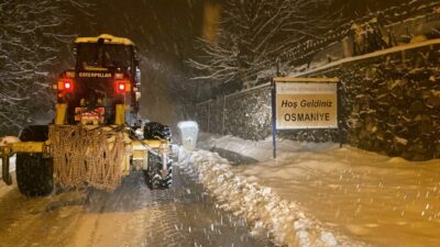 Bursa Büyükşehir’den karla mücadelede tam mesai