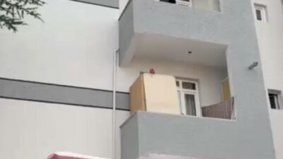 Bursa’da korku dolu anlar; Teslim olmamak için kendini balkona kilitledi