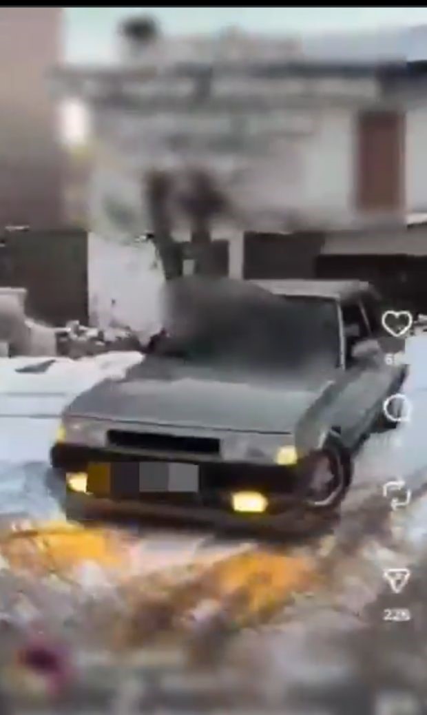 Bursa’da drift yapan sürücüye ceza yağdı Bursa’da drift yapan sürücüye ceza yağdı