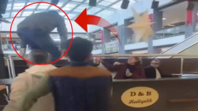Alışveriş merkezinde ortalık karıştı