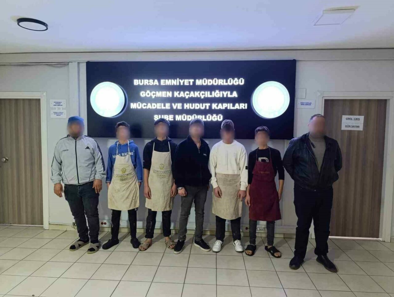 Bursa’da kaçak işçi operasyonu: 5’i çocuk 5 yabancı uyruklu şahıs yakalandı