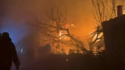 Bursa’da korku dolu anlar! Geceyi alevler aydınlattı