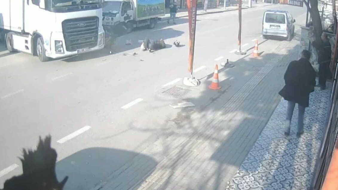 Bursa’da korkunç kaza kamerada