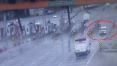 Bursa’da otobanda akıl almaz görüntü