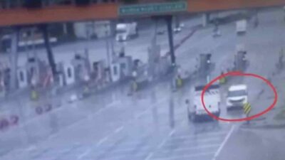 Bursa’da otobanda akıl almaz görüntü