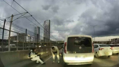 Bursa’da kaza sonrası pes dedirten anlar