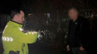 Bursa’da polisin alkollü sürücüyle imtihanı