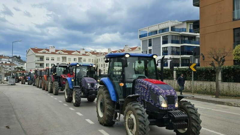 Bursa’da traktörlü protesto