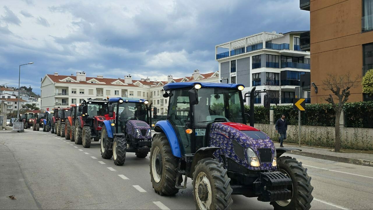 Bursa’da traktörlü protesto