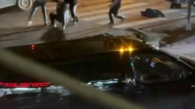 Bursa’da yürekler ağza geldi! Çocuk yola böyle savruldu…