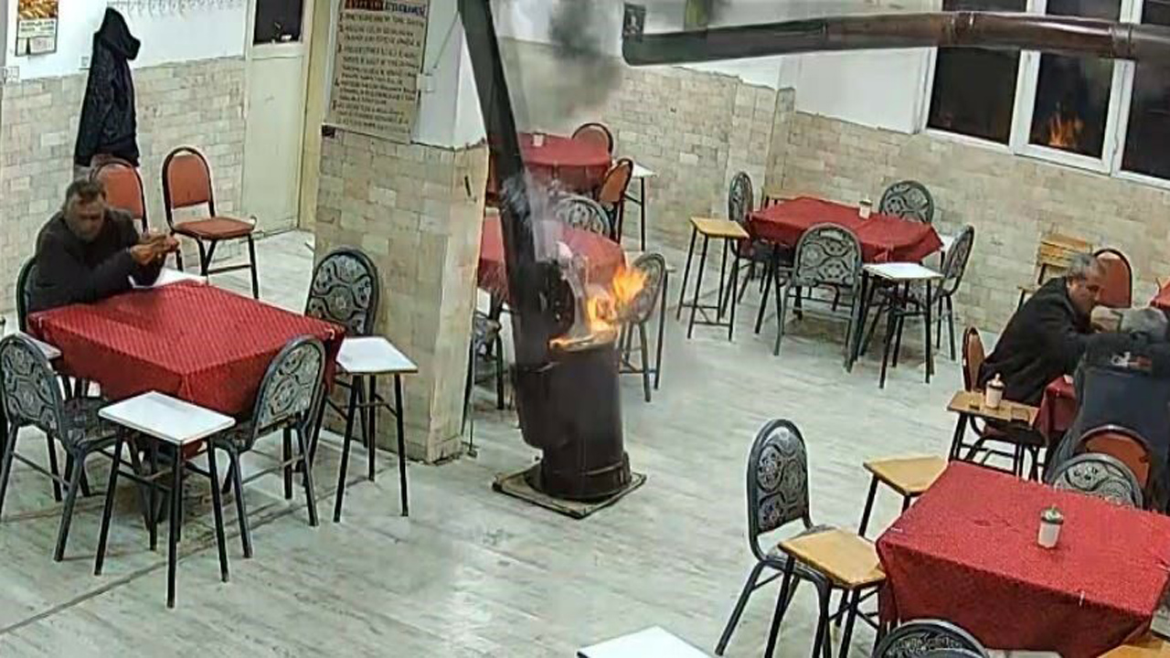 Her şey bir anda oldu! Soba bomba gibi patladı