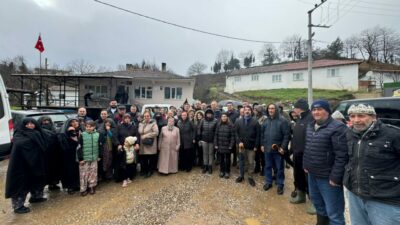 Bursa’da çevre felaketi yaşayan köylülere destek