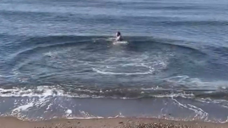 Bursa’da dondurucu soğukta deniz keyfi! Bursa’da dondurucu soğukta deniz keyfi!