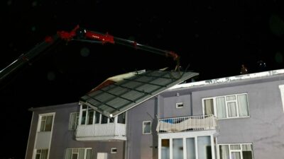 Bursa Gemlik’te fırtına alarmı