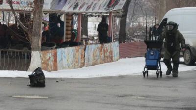 Sokak ortasında bomba paniği