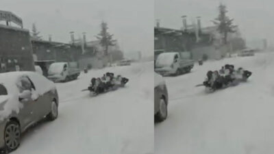 Bursa güne karla uyandı, kazalar da böyle geldi