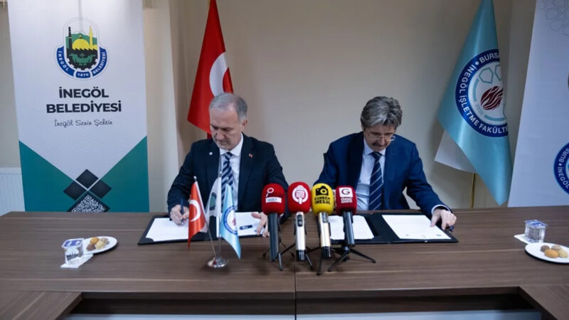 İnegöl Belediyesi ile Bursa Uludağ Üniversitesi arasında eğitim kampüsünün yerinde