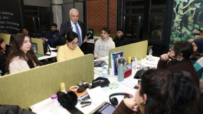 Başkan Şadi Özdemir’den gençlere moral ziyareti