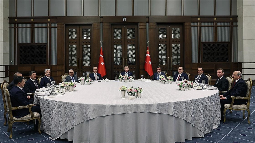 Cumhurbaşkanı Erdoğan yasama, yürütme ve yargı temsilcilerini ağırladı