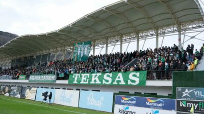 Bursaspor taraftarından takımlarına tam destek