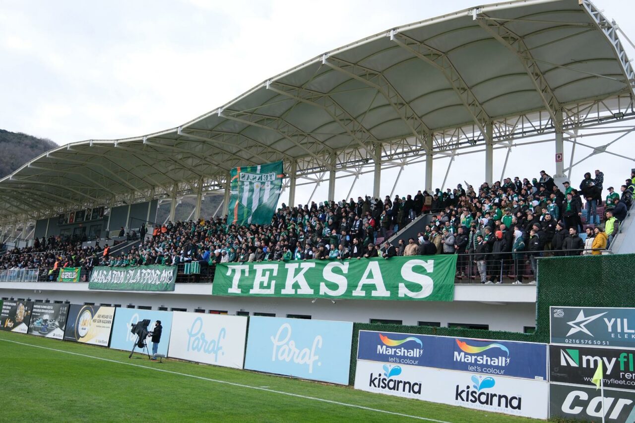 Bursaspor taraftarından takımlarına tam destek
