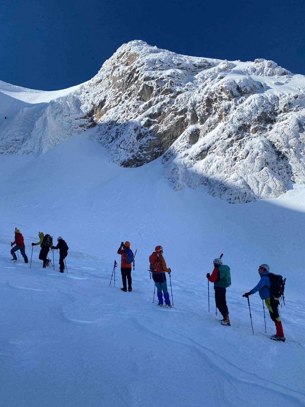 Uludağ’daki 1,5 metrelik karda nefes kesen tırmanış