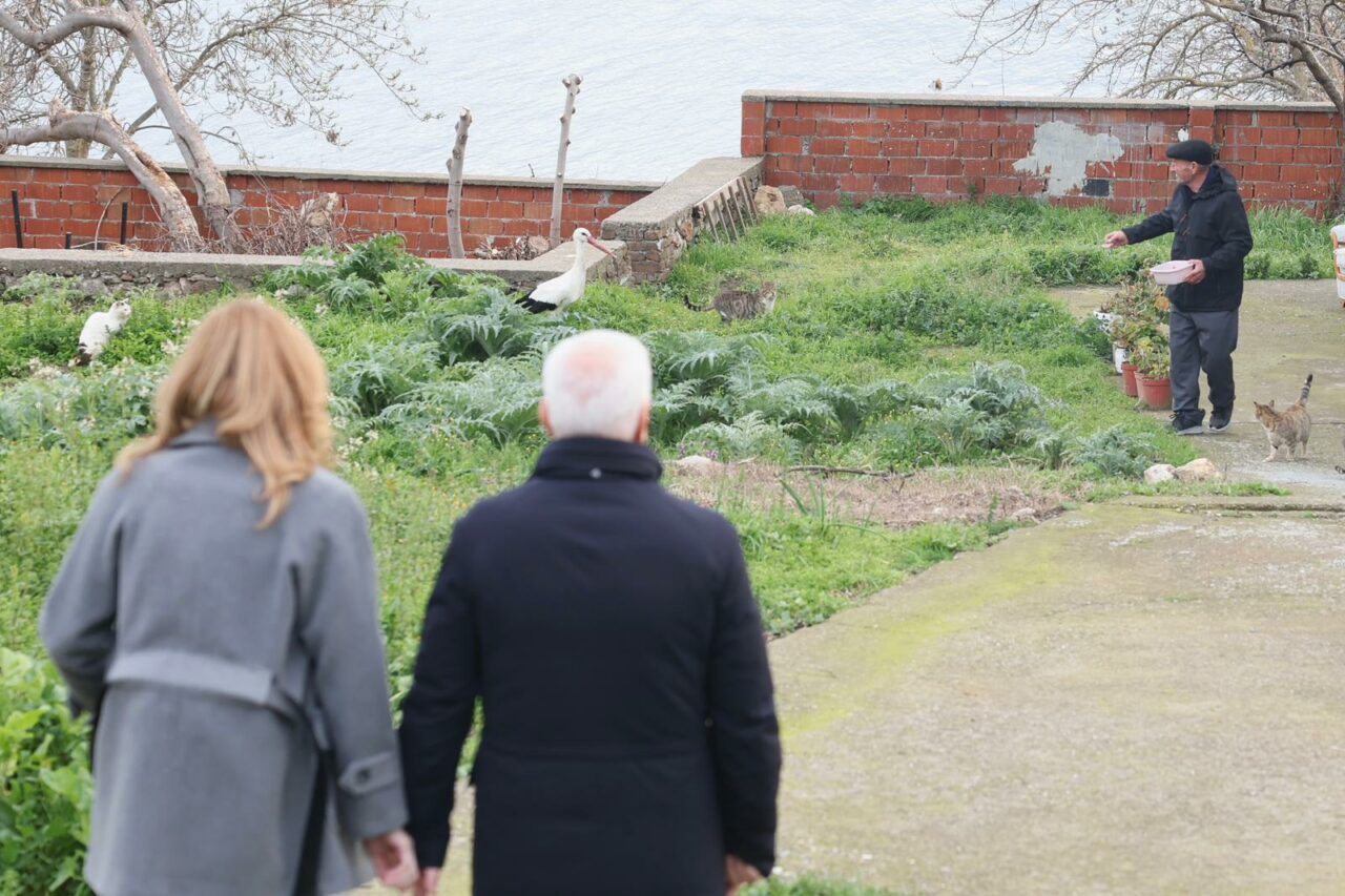 Başkan Mustafa Bozbey’den Yaren Leylek ve Adem Amca’ya ziyaret