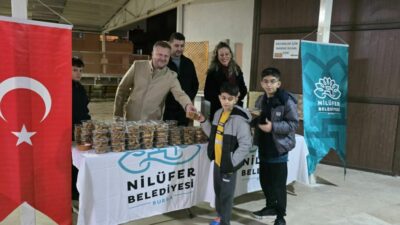 Bursa Nilüfer’de Berat Kandili bereketi