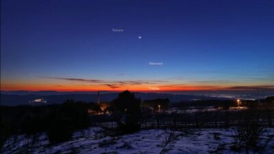 Bursa’nın zirvesinden gezegenler ve Uluabat