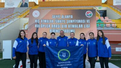 Bursa Büyükşehir Belediyesporlu atletler Mersin’den boş dönmedi