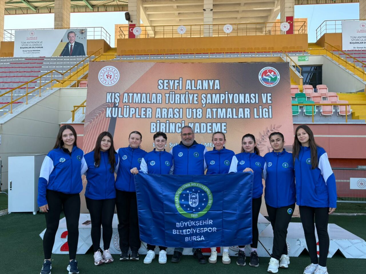 Bursa Büyükşehir Belediyesporlu atletler Mersin’den boş dönmedi