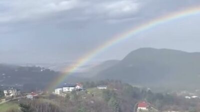 Bursa’da gökkuşağı çıktı