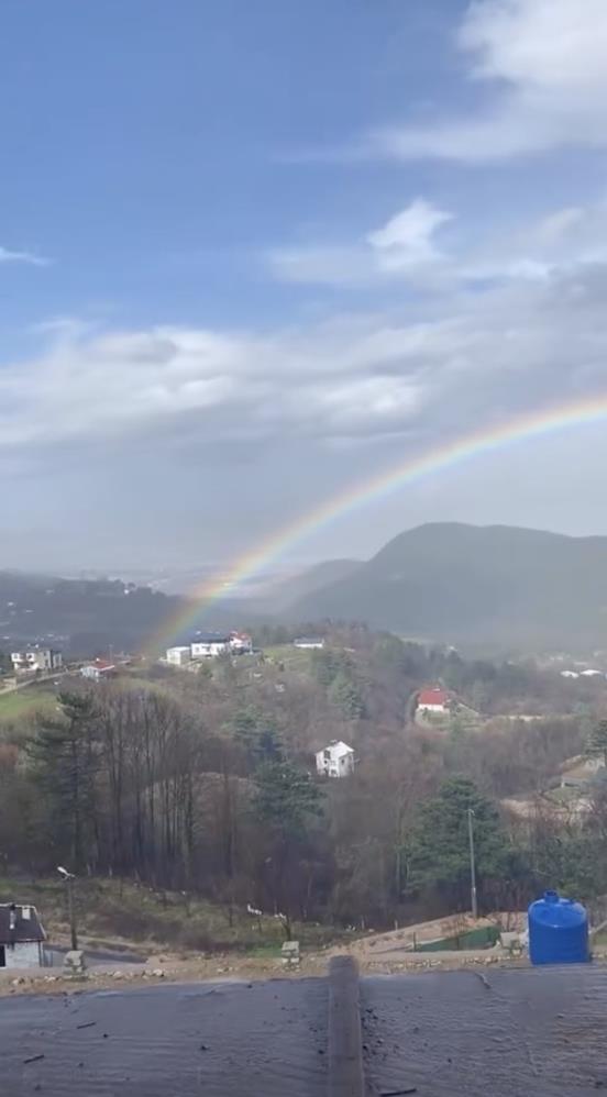 Bursa’da gökkuşağı çıktı