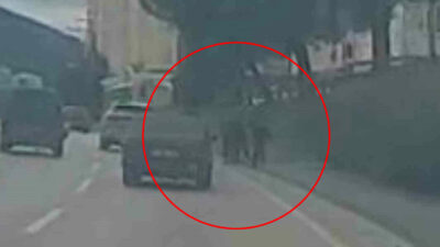 Bursa’da tepki çeken görüntüler! Çocukların üzerine araç sürdü