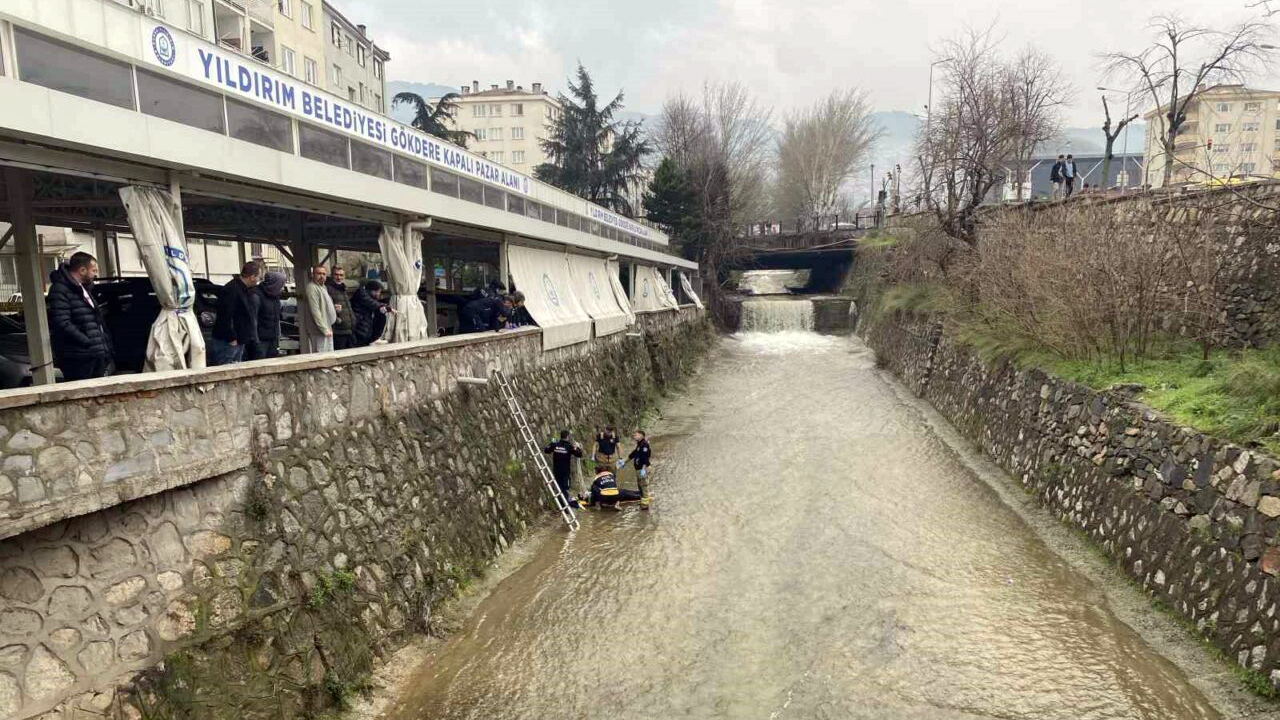 Bursa’da derede can pazarı