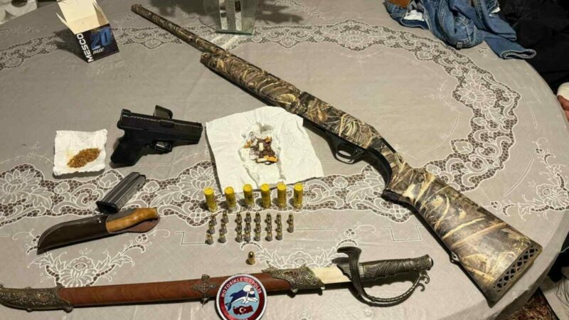 Bursa’da huzur uygulaması: Silah ve mühimmat ele geçirildi