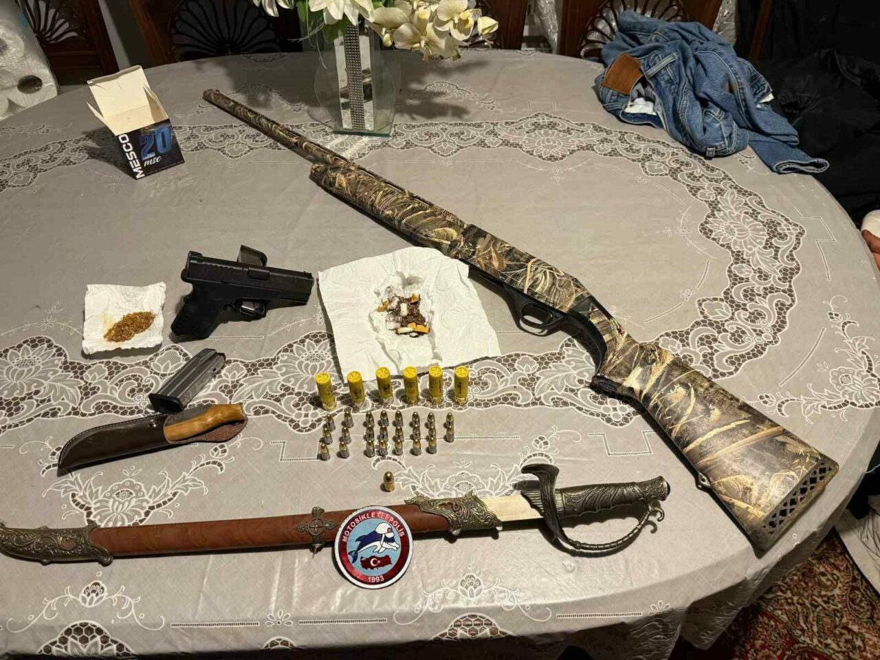 Bursa’da huzur uygulaması: Silah ve mühimmat ele geçirildi