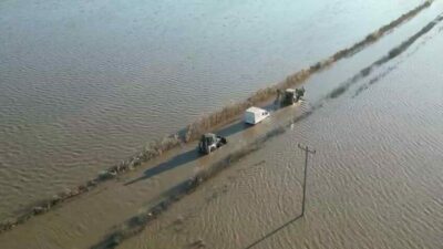Bursa’da kâbus anları! Dere taştı, mahsur kaldı