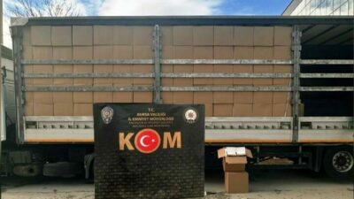 Bursa’da kaçakçılıkla mücadele: 10 milyon 510 bin adeti ele geçirildi…