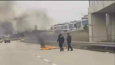 Bursa’da korku dolu anlar! Alev alev yandı