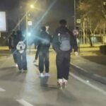 Bursa’da patenli gençler yürekleri ağza getirdi